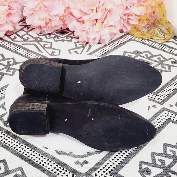 JOURNEE Collection Womens Carmela Black Leather Ankle Ankle Boots Size 6 - Picture 10 of 11